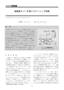 高純度オゾンを用いたアッシング技術（PDF：602KB）