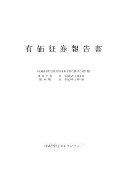 第6期 有価証券報告書 (PDF:1345KB)