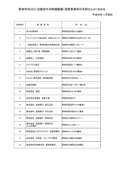 設置事業所・施設一覧（PDF：75.4KB）