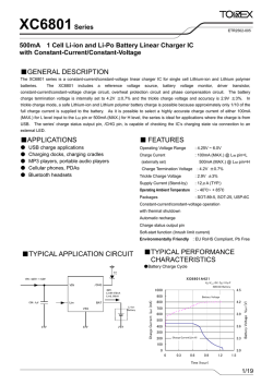 XC6801 Series - Torex Semiconductor