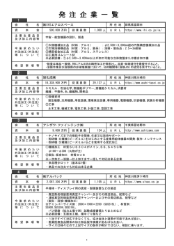 発注企業一覧