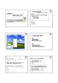 MATLAB 入門