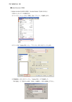 PDF 変換方法一例