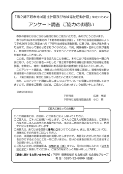 アンケート調査票（案） （：618.1KB）