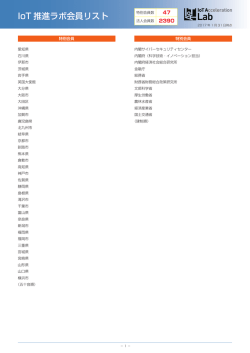 IoT 推進ラボ会員リスト