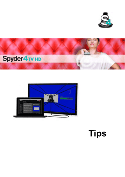 Spyder4TVHD ~より良い画質を楽しむためのTips