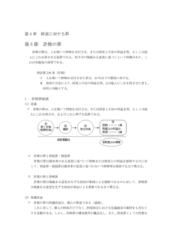第 5 節 詐欺の罪
