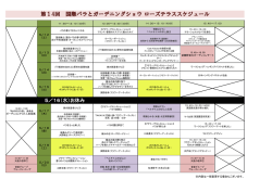 第14回 国際バラとガーデニングショウ ローズテラススケジュール