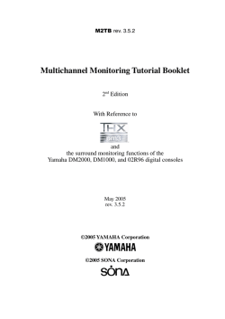 Multichannel Monitoring Tutorial Booklet