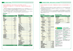 貸借対照表 損益計算書と剰余金処分計算書