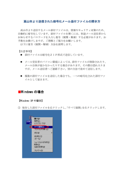 暗号化された添付ファイルを開く方法 （PDF 269.3KB）