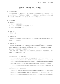 第1章 「健康むつ21」の概要