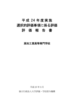 評価報告書
