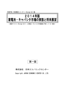 目次・サンプル - 日本エコノミックセンター