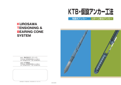 残置式アンカー Uターン除去アンカー