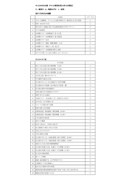 やっとかめ文化祭 チケット販売状況【10月12日現在】 〇&hellip;販売中 &hellip;残席