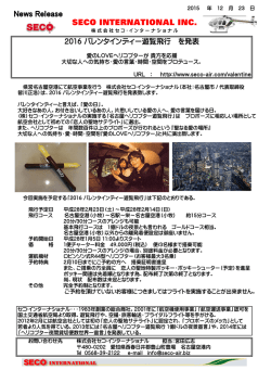 2016 バレンタインディー遊覧飛行につきまして