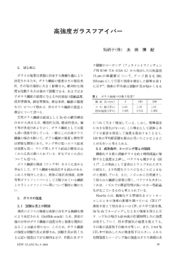 高強度ガラスファイバ