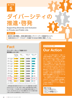 ダイバーシティの 推進・啓発 - SOMPOホールディングス