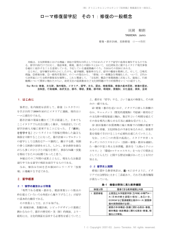 ローマ修復留学記 その1：修復の一般概念