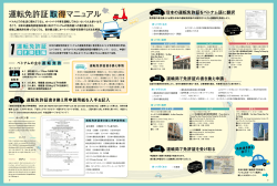 運転免許証取得マニュアル