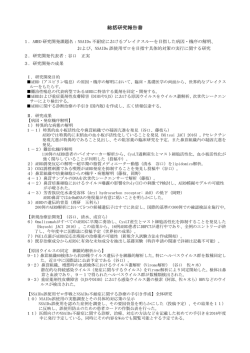 総括研究報告書