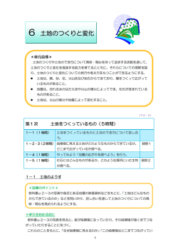 6 土地のつくりと変化