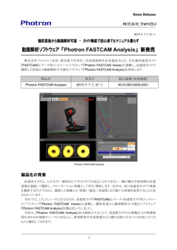 Photron FASTCAM Analysis