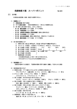 危険物第 4 類 スーパーポイント