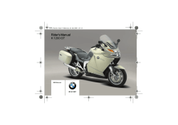 Rider`s Manual K 1200 GT