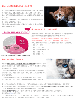 猫ちゃんは病気を我慢してしまう生き物です！ 猫ちゃんがかかりやすい