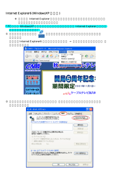 Internet Explorer6 \(WindowsXPの場合\)