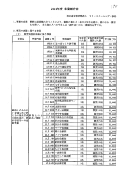 2014年度事業報告書等(PDF形式：104KB)
