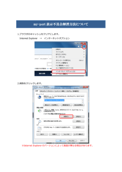 my-port 表示不具合解消方法について