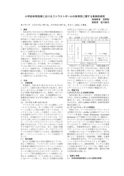 小学校体育授業におけるファウストボールの有用性に関する事例的研究