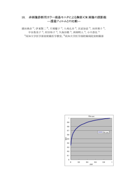 18. 非画像診断用カラー液晶モニタによる胸部 CR 画像の読影能 &mdash;透過