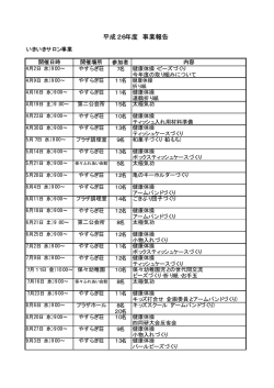 平成26年度 事業報告