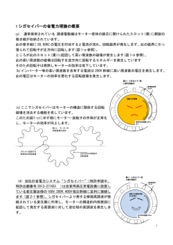 1 シガセイバーの省電力理論の概要