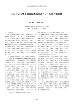 LES による地上設置型太陽電池アレイの風荷重評価