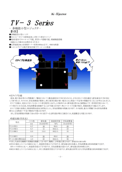 TV-3 シリーズ -NEW Ver.- 超小型・軽量多機能一体型/マニホールドタイプ