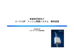 メッシュ無線装置の導入例はこちらをご覧ください。