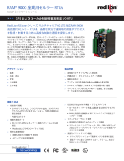 RAM 9000 Data Sheet (Japanese)