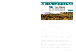 2015年10月発行 第80号 - 弁護士法人中央総合法律事務所