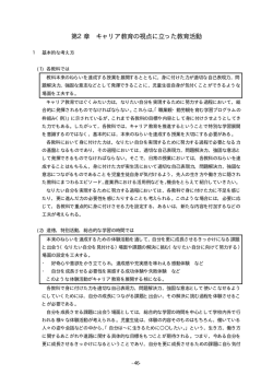 第2章 キャリア教育の視点に立った教育活動