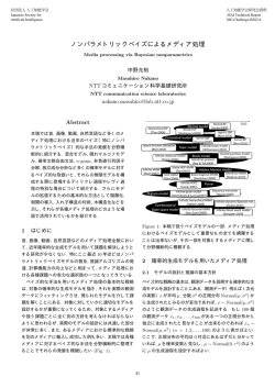 ノンパラメトリックベイズによるメディア処理