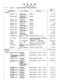 財産目録 - 北海道国民健康保険団体連合会