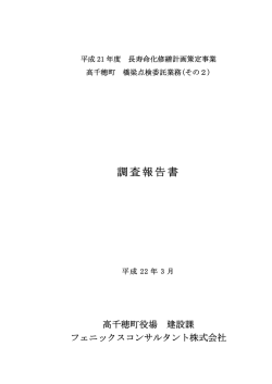 調査報告書 - 高千穂町