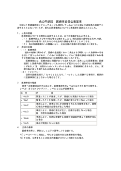 (4)虎の門病院 医療事故等公表基準