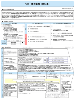 期間限定でソニーの企業活動分析を全文公開！ - J
