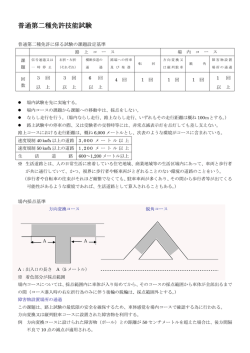 普通第二種免許技能試験参考資料ファイル
